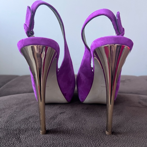 Guess Billow Pink/Fuschia/Glitter Suede Stilettos size 6.5 - Picture 8 of 11